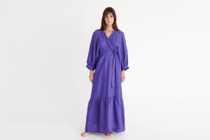 Women's Eres Joie Long Dress Purple | 876034FEX
