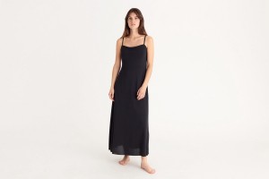 Women's Eres Mila Long Dress Black | 431705OTC