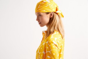 Women's Eres Soleil Ananas Imprime Ananas Scarf Yellow | 038724SAN